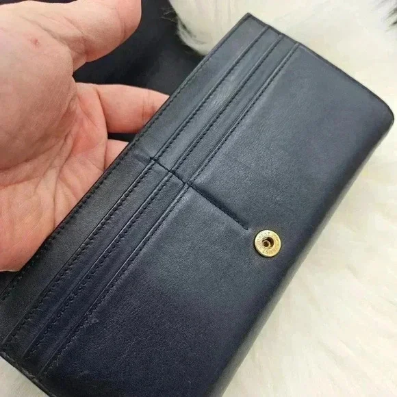 YSL Cobalt Bleu Cassandra  Long Wallet - Picture 11 of 16